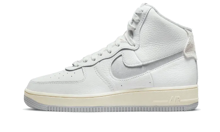 Air Force 1 High Sculpt White Silver