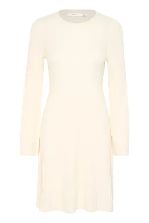 Antaligz Wool Short Dress - Egret