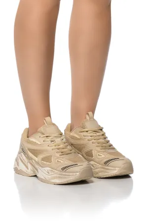 AZALEA WANG KREIA TAUPE SNEAKER