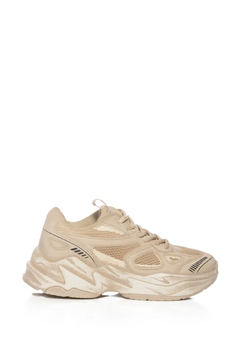 AZALEA WANG KREIA TAUPE SNEAKER