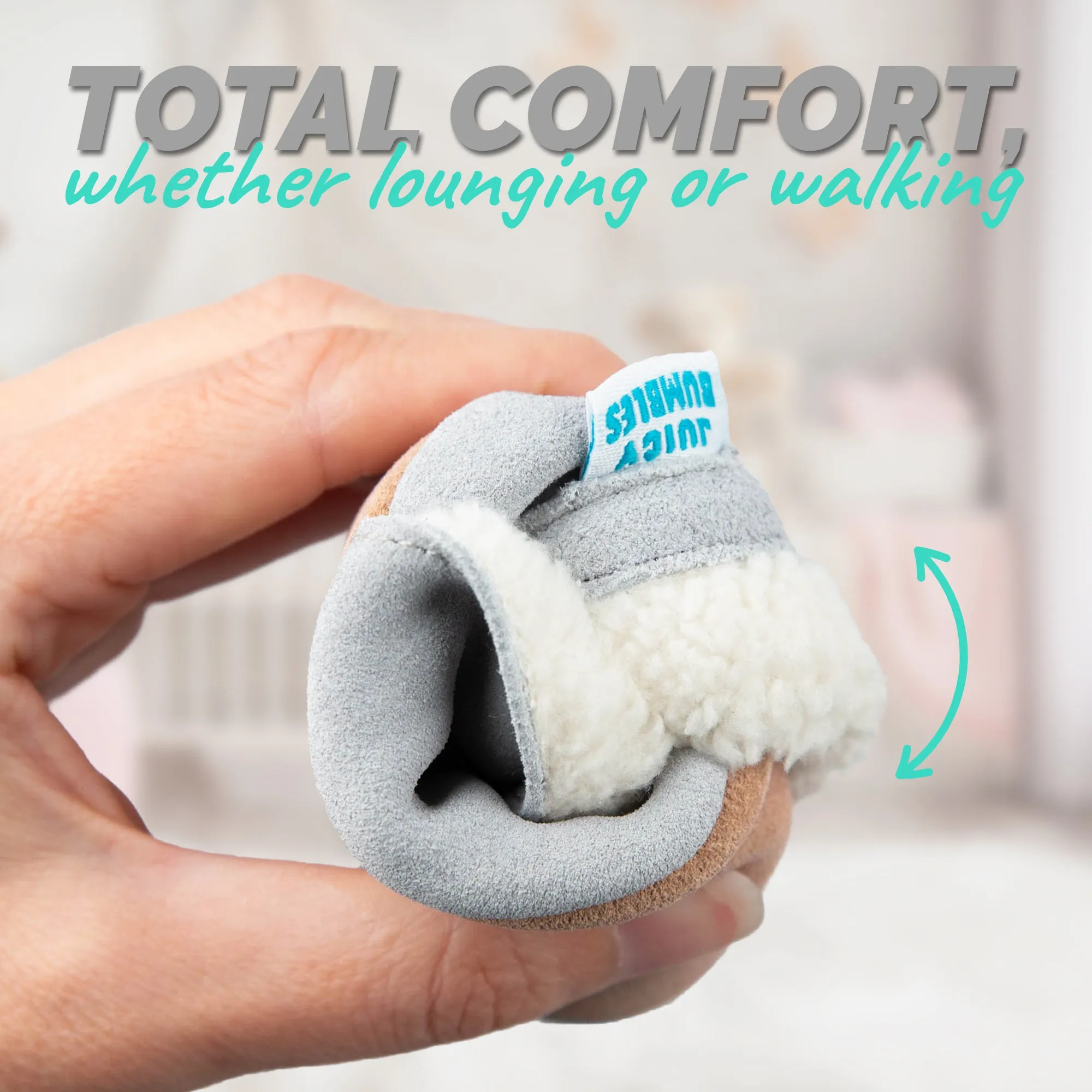 Baby Slippers - Grey