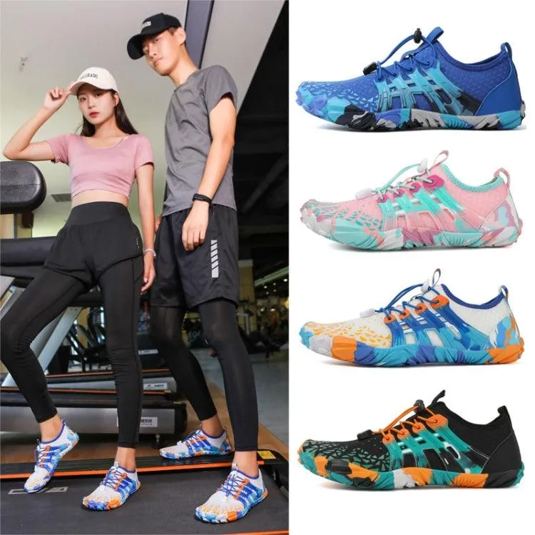 Breathable Quick-Dry Beach Sneakers for Couples - Shock-Absorbing Fitness Shoes