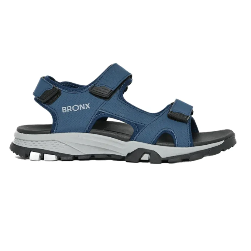 Bronx Navy Miami Velcro Strap Sandal