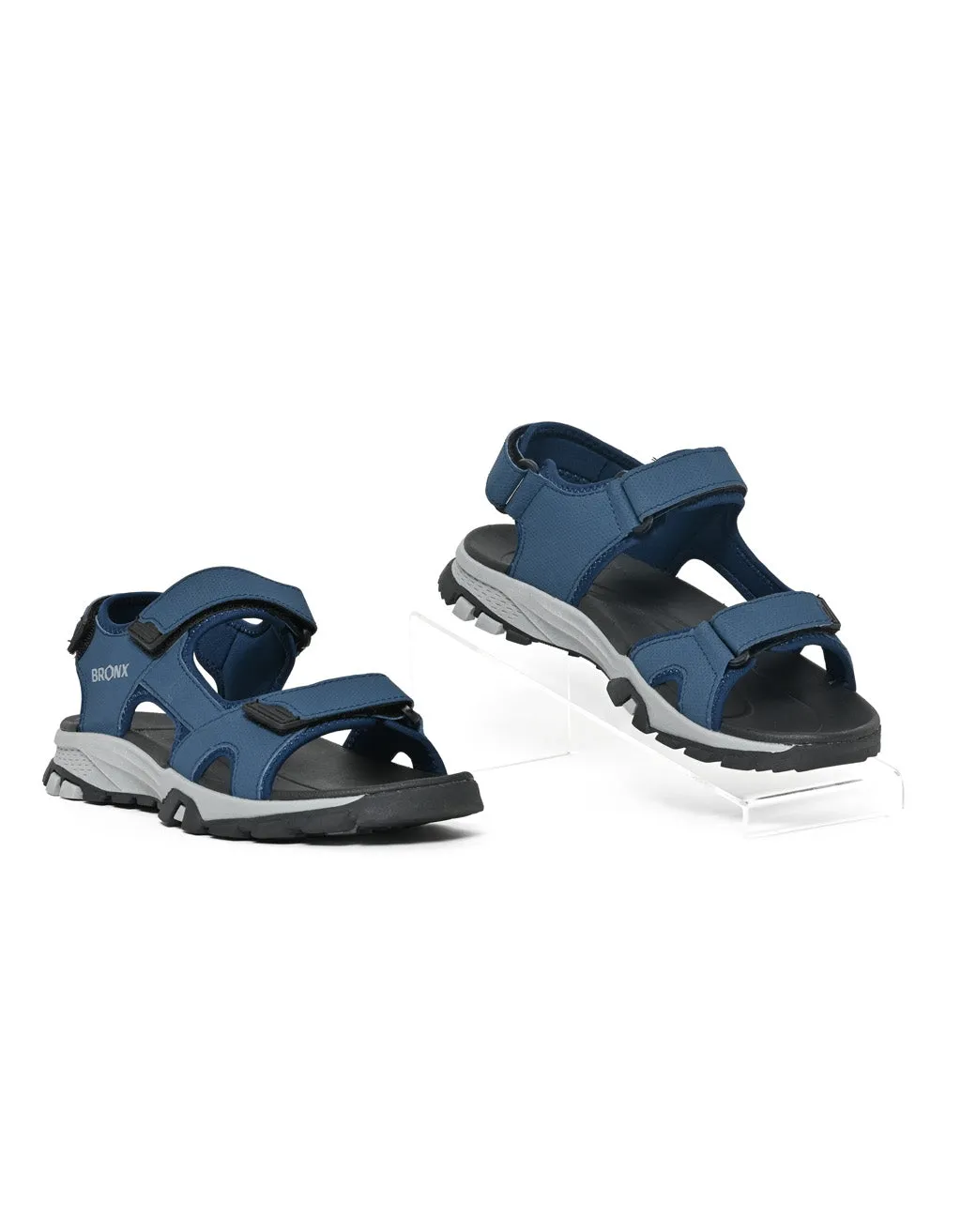 Bronx Navy Miami Velcro Strap Sandal