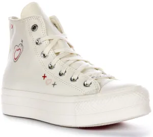 Converse All Star Lift 2K A09114C Platform In White For Women