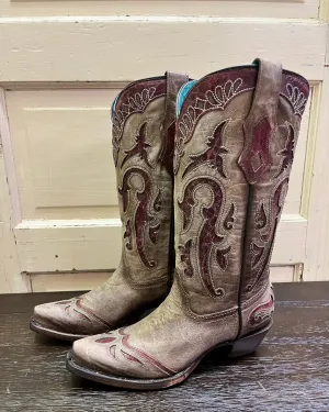 Corral Women's Orix Inlay Cowgirl Boots C3924