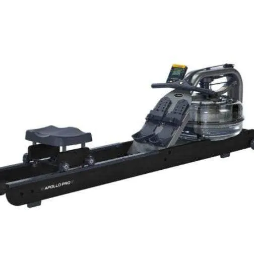 First Degree Fitness Apollo Pro II Black Reserve Indoor Water Rower Machine - APPVB