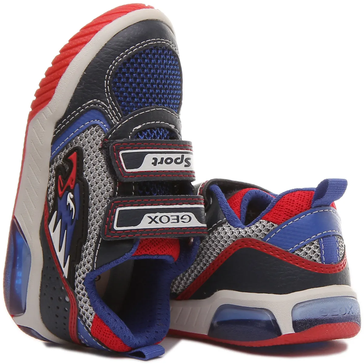 Geox J Inek B. B In Navy Red For Kids