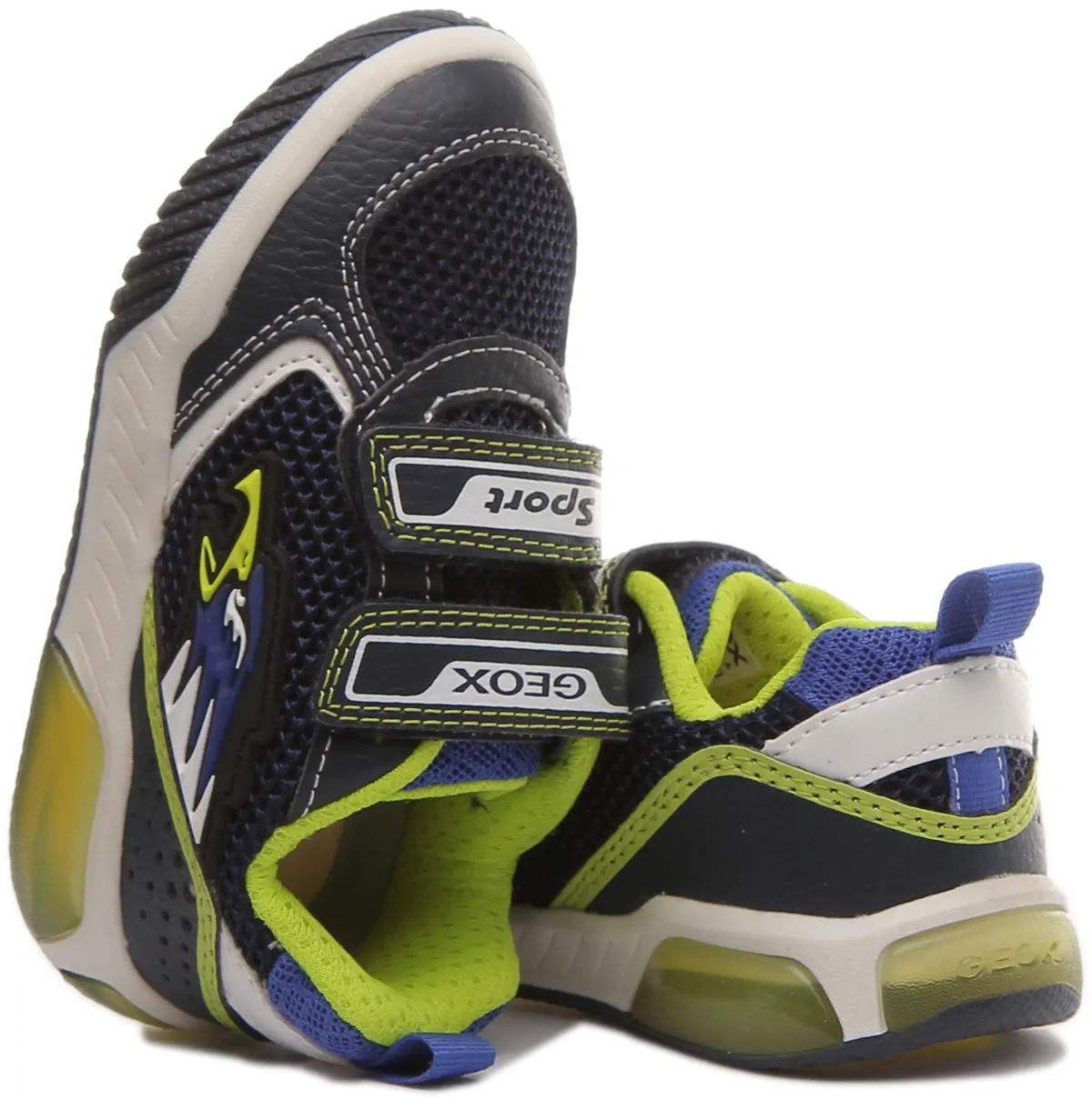 Geox J Inek B. B In Navy Yellow For Kids