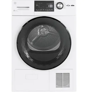 GFT14ESSMWW GE® ENERGY STAR® 24" 4.1 Cu.Ft. Front Load Ventless Condenser Electric Dryer with Stainless Steel Basket