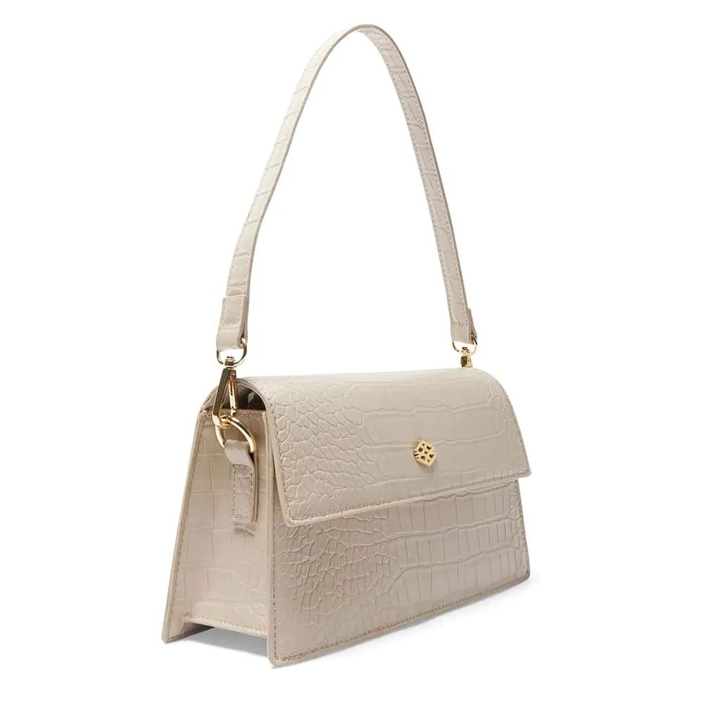 June Handbag in Nude Croc