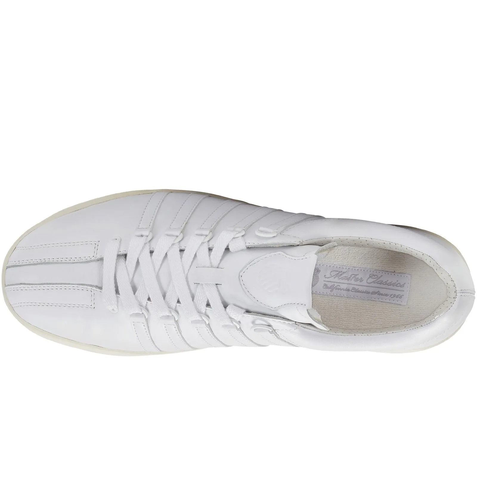 K-Swiss Mens Classic GT Leather Retro Trainers - Snow White