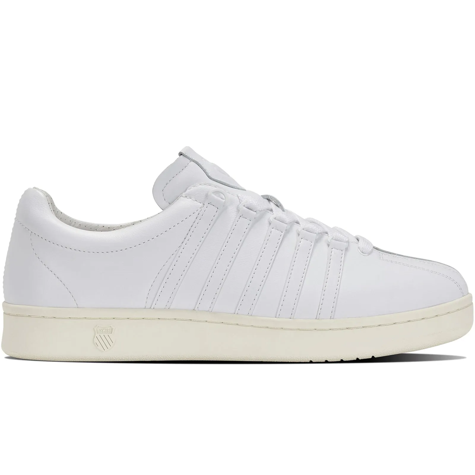 K-Swiss Mens Classic GT Leather Retro Trainers - Snow White