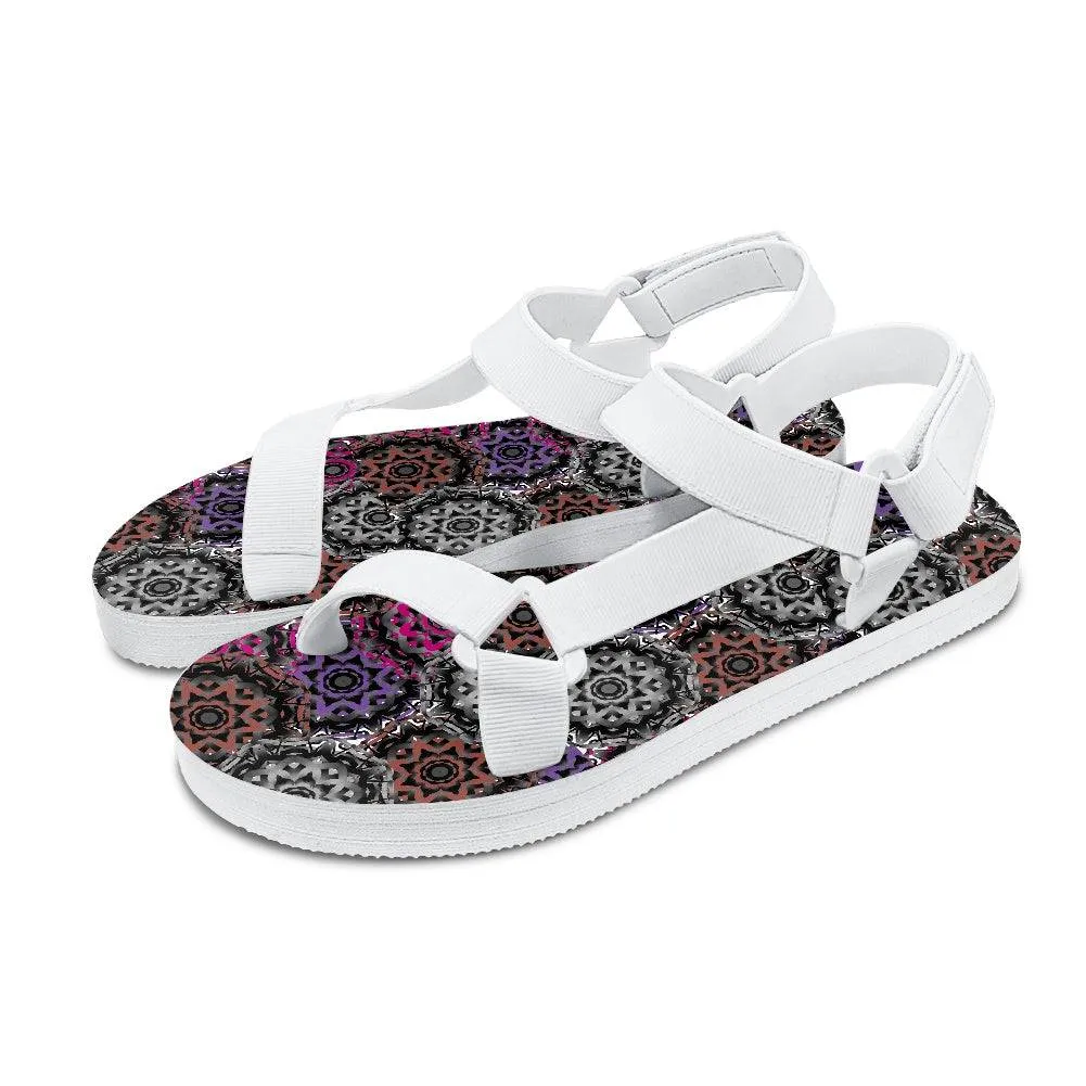 Mandala Graffiti Open Toe Women's Sandals