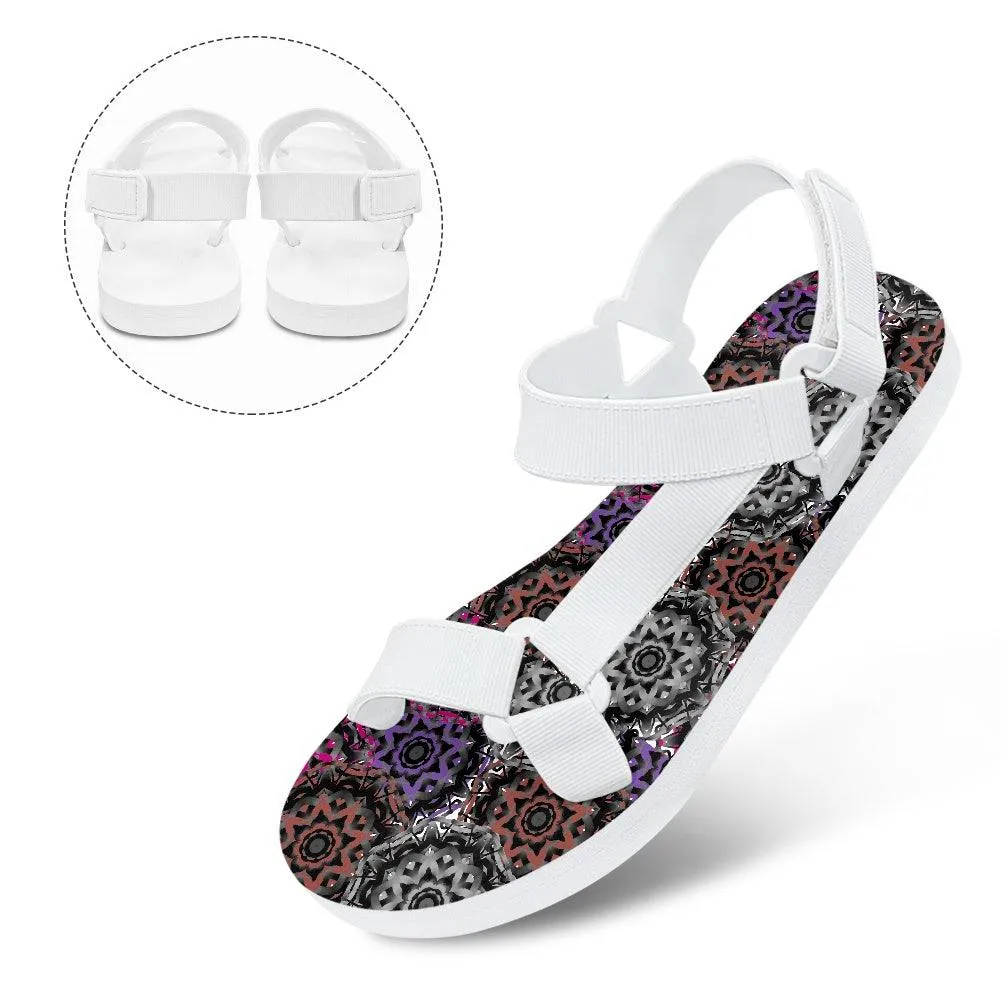 Mandala Graffiti Open Toe Women's Sandals