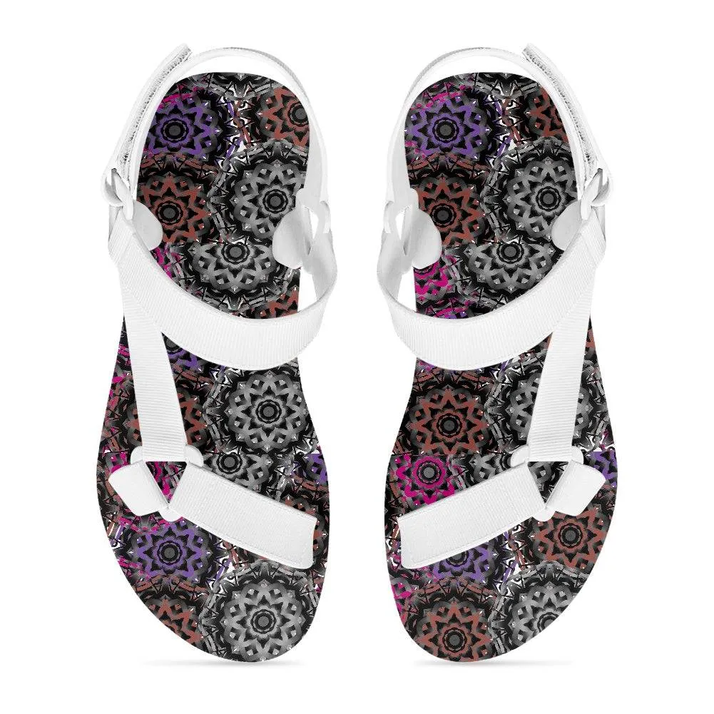 Mandala Graffiti Open Toe Women's Sandals