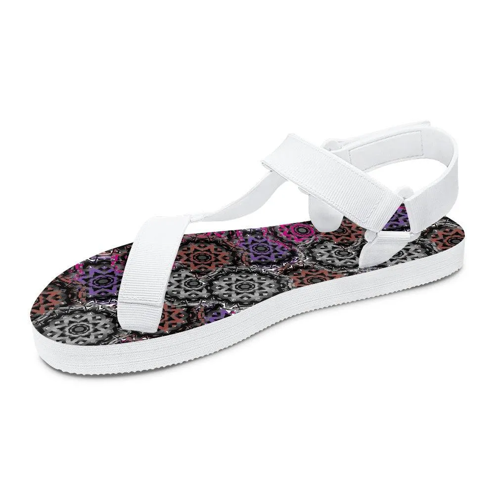 Mandala Graffiti Open Toe Women's Sandals