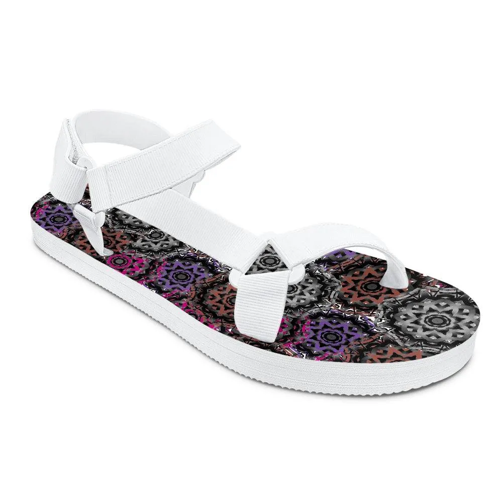 Mandala Graffiti Open Toe Women's Sandals