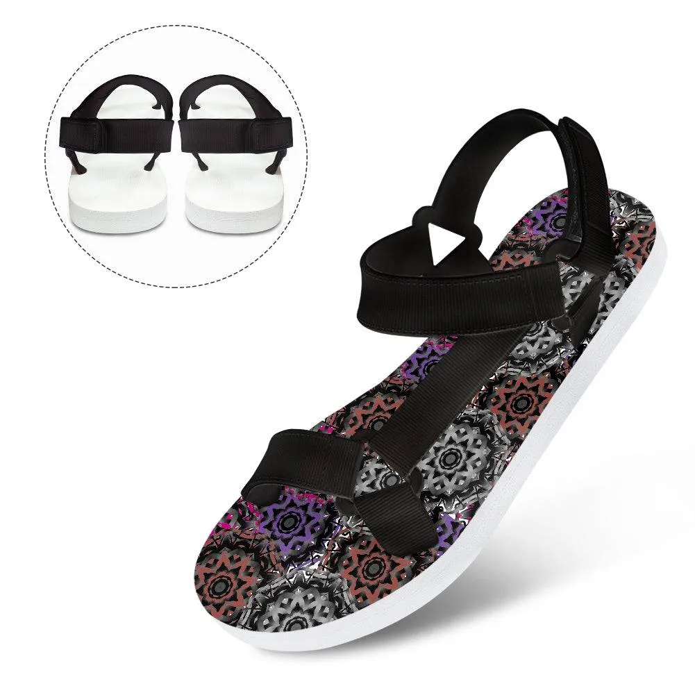 Mandala Graffiti Open Toe Women's Sandals