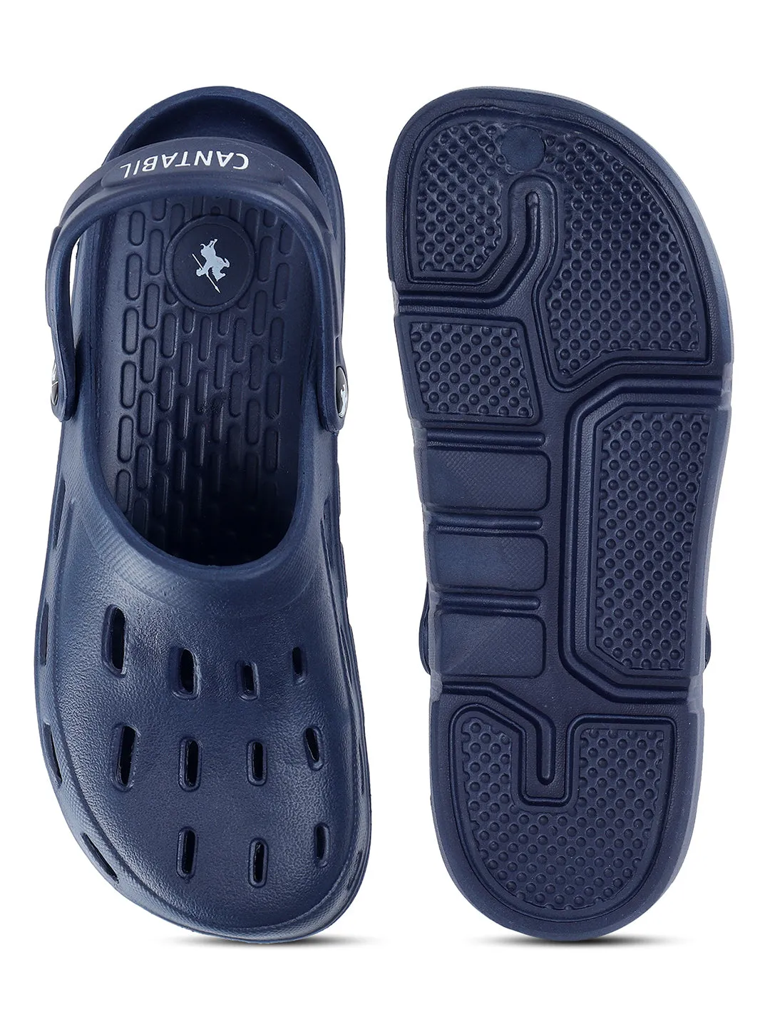 Men Navy Clogs