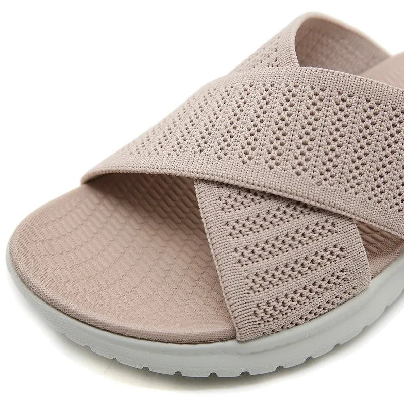 OCW Flat  Orthopedic Sandals Soft Mesh Durable Basic Women Summer Slides