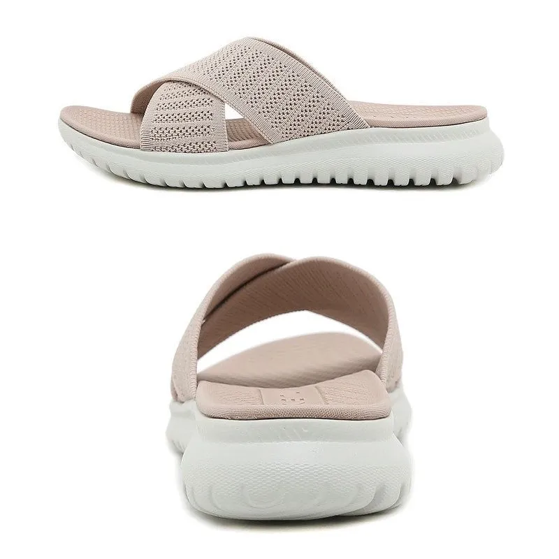 OCW Flat  Orthopedic Sandals Soft Mesh Durable Basic Women Summer Slides