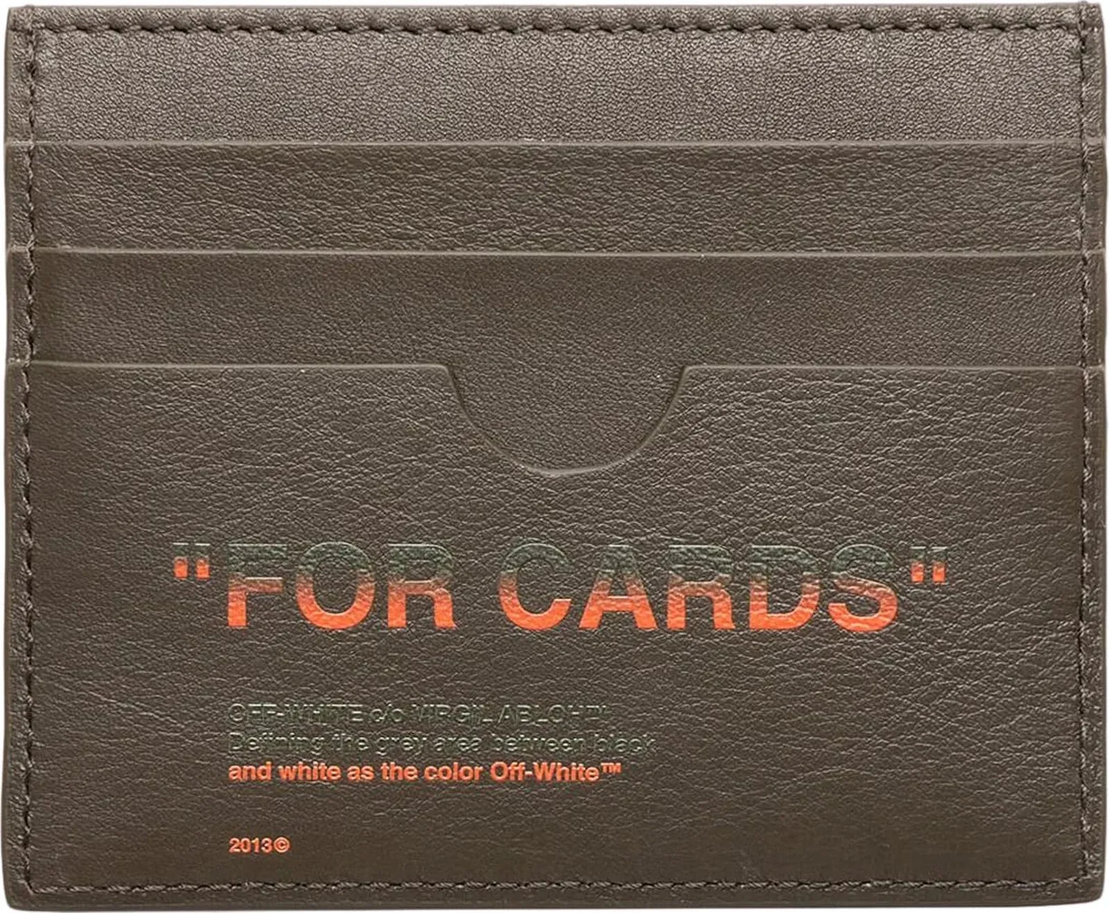 Off-White Quote Leather Cardholder