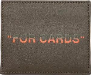 Off-White Quote Leather Cardholder