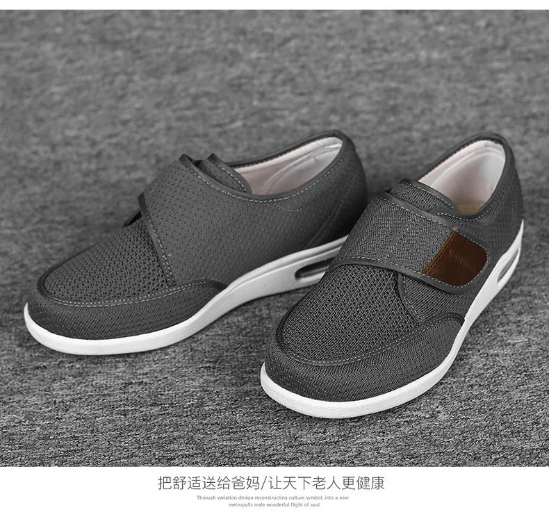 Owlkay Plus Size Wide Diabetic Shoes For Swollen Feet Width Shoes-NW013