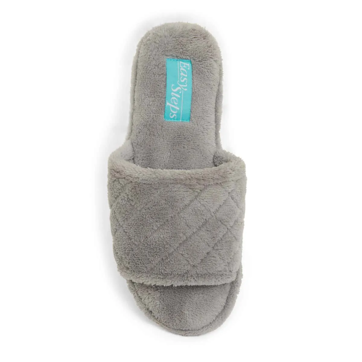 Pearl Slipper in Grey Fabric