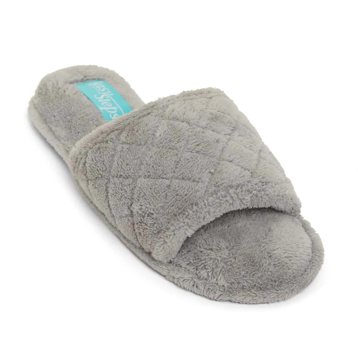 Pearl Slipper in Grey Fabric