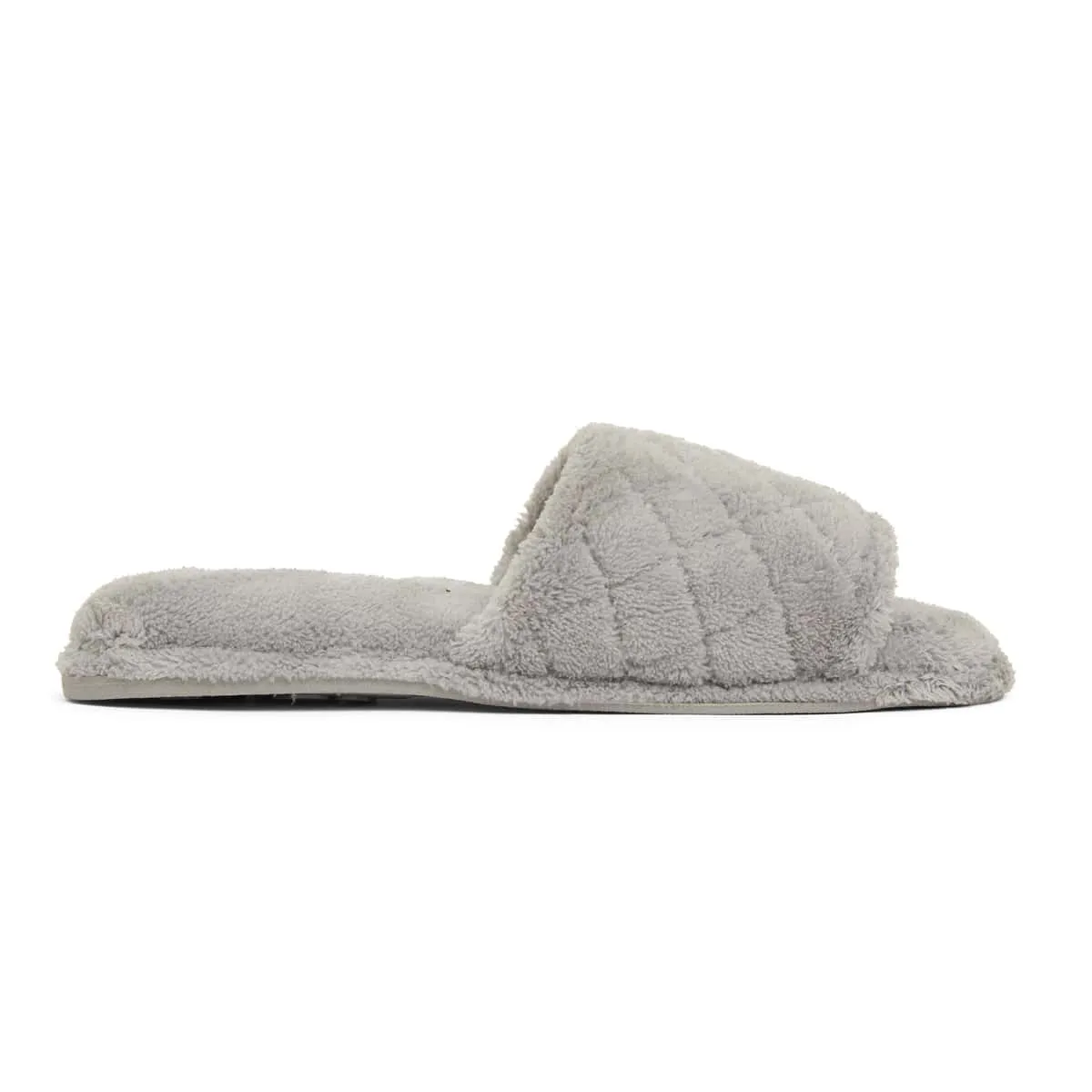 Pearl Slipper in Grey Fabric