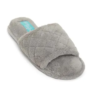 Pearl Slipper in Grey Fabric