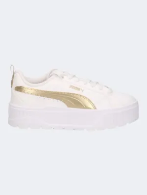 Puma Karmen Ii Metlc Women Lifestyle Shoeswhite/Gold