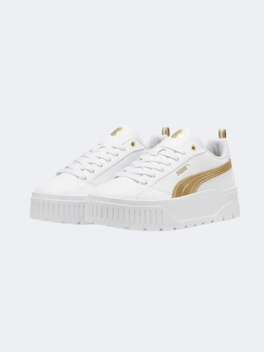 Puma Karmen Ii Metlc Women Lifestyle Shoeswhite/Gold