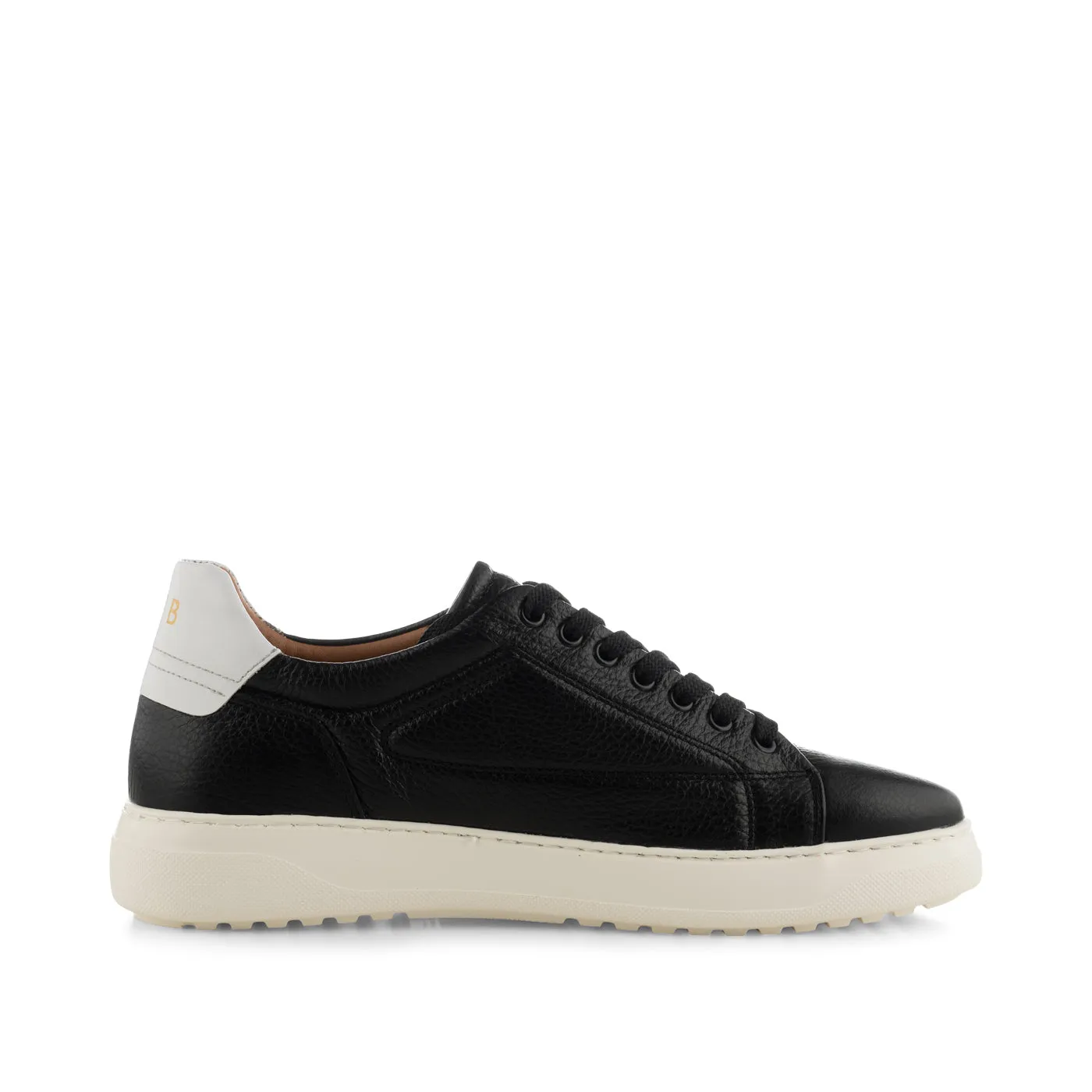 Rune sneaker leather - BLACK / WHITE