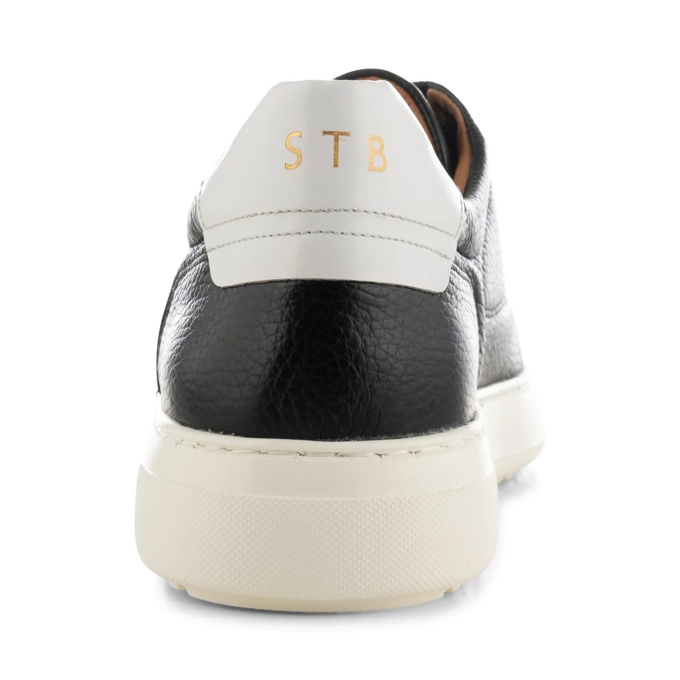 Rune sneaker leather - BLACK / WHITE