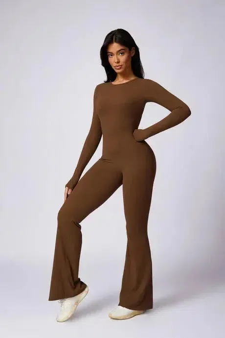 Samira – Round neckline – Bold fitness jumpsuit