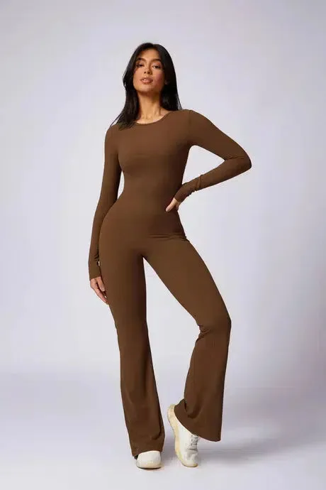 Samira – Round neckline – Bold fitness jumpsuit