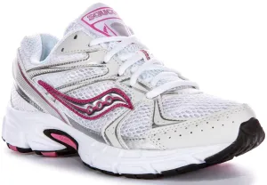 Saucony Ride Millennium In White Pink For Women