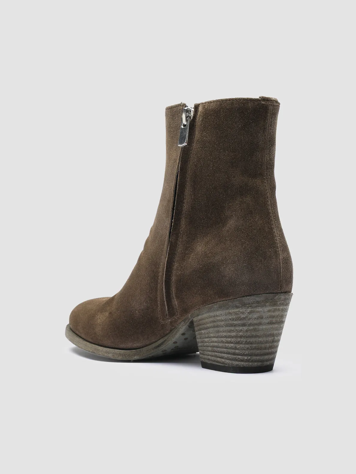 SHERRY 003 - Green Suede Ankle Boots