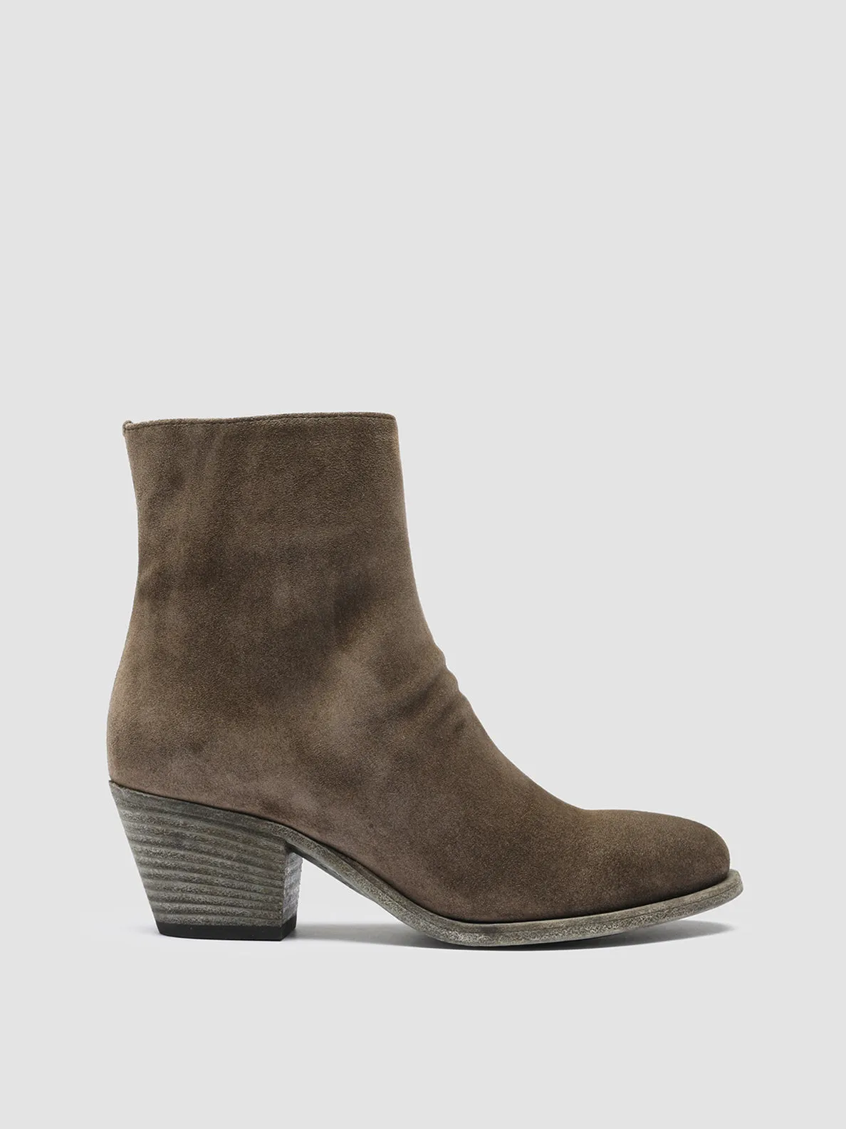 SHERRY 003 - Green Suede Ankle Boots