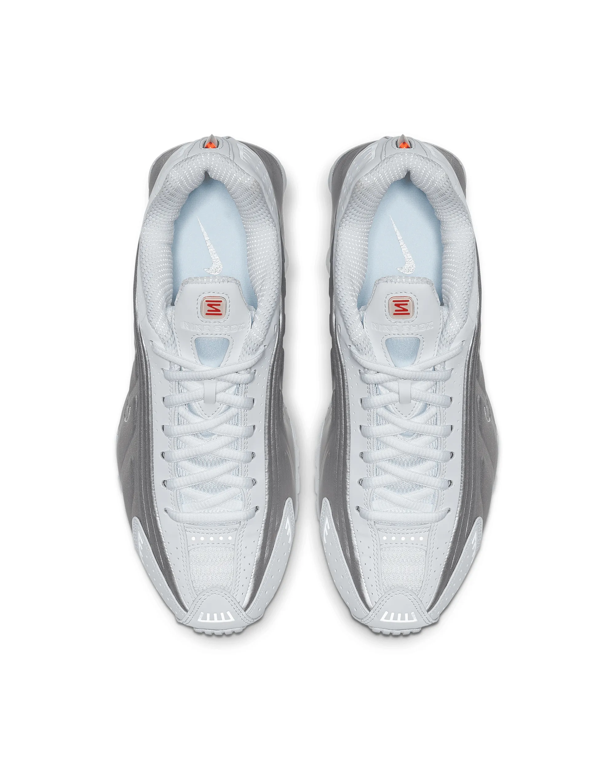 Shox R4 - White / Metallic Silver / Max Orange