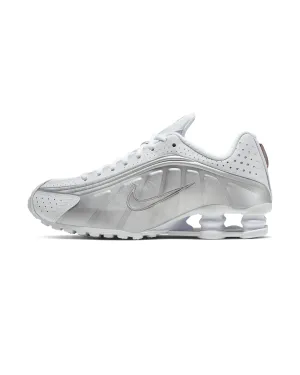 Shox R4 - White / Metallic Silver / Max Orange