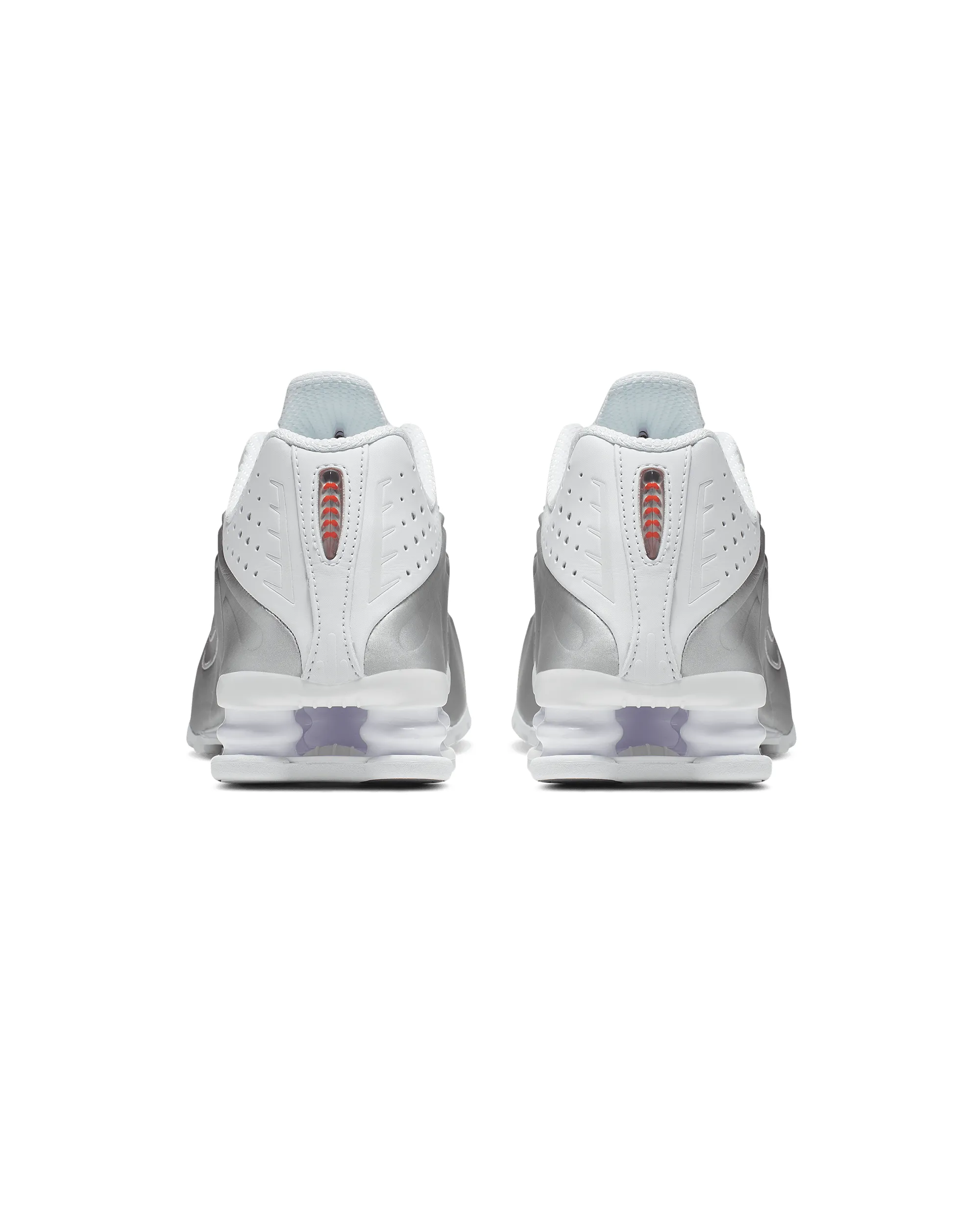 Shox R4 - White / Metallic Silver / Max Orange