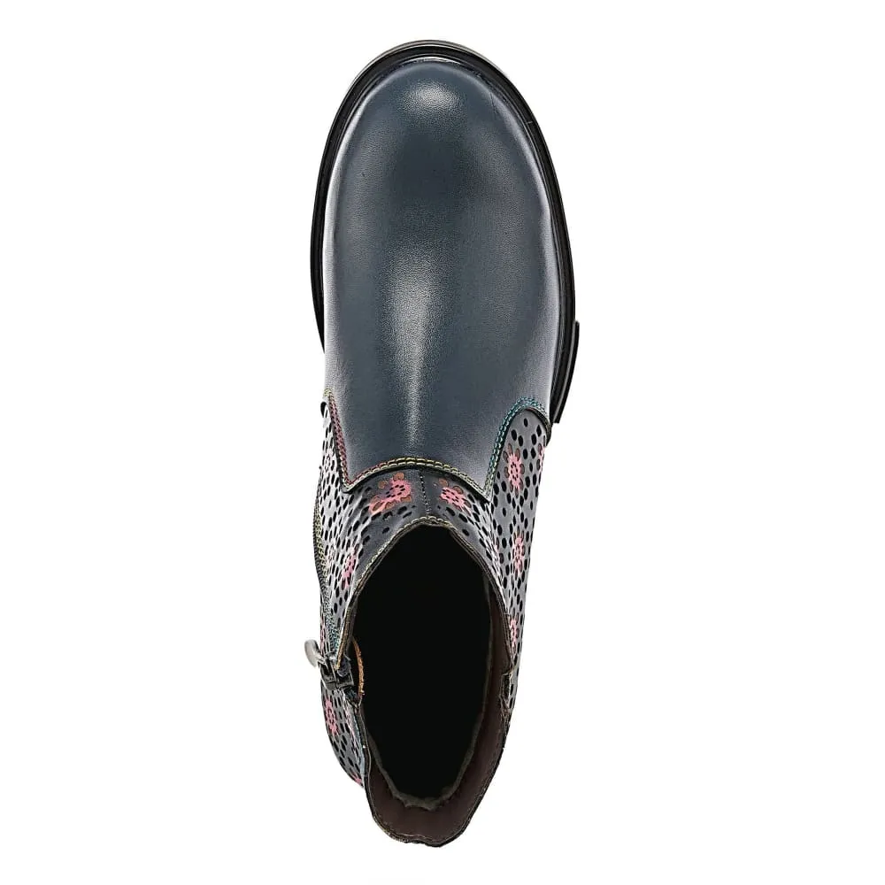 Spring Step Shoes L'Artiste Starisborn Leather Floral Boots