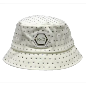 Vialli White Fellantro Bucket Hat