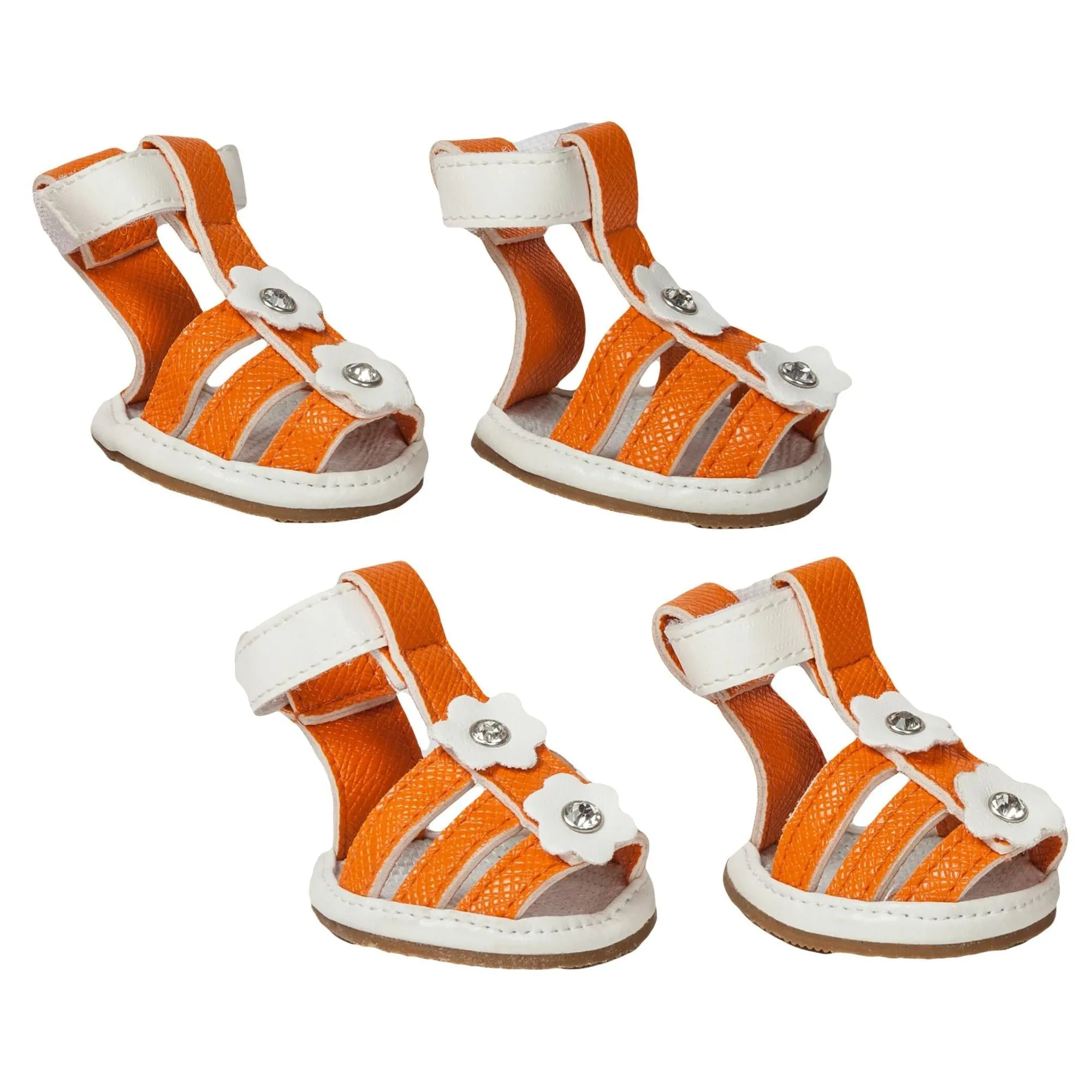 Waterproof pet sandals with rubberized soles Dishes