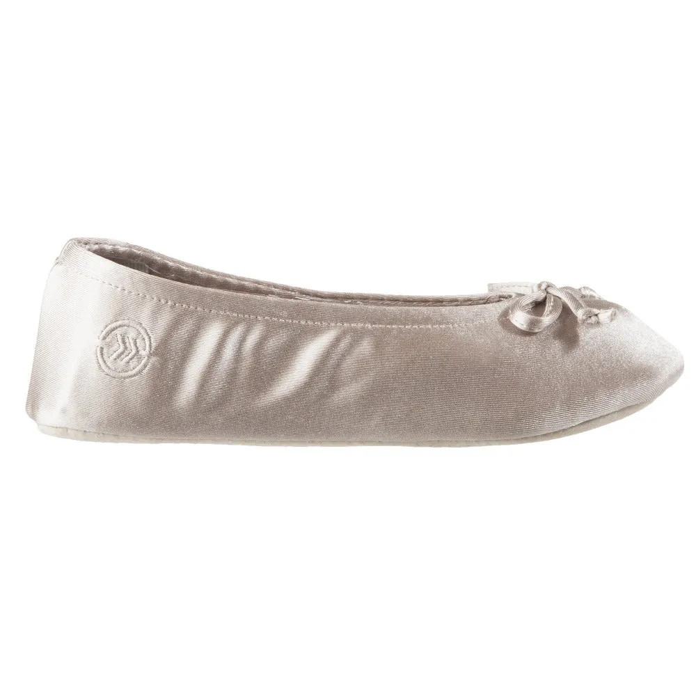 Women’s Satin Ballerina Slippers with Satin Bow