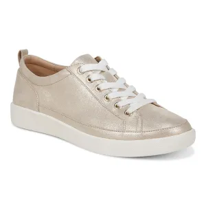 Womens Vionic Winny Lace Up Sneaker in Gold